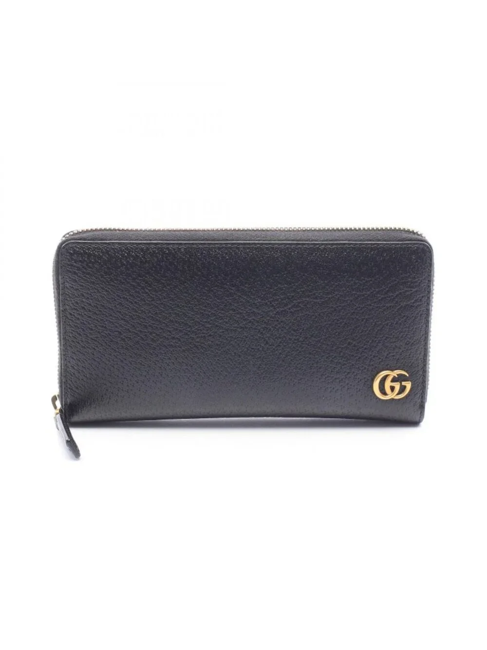 Gucci Round Wallet GG Marmont Black Leather